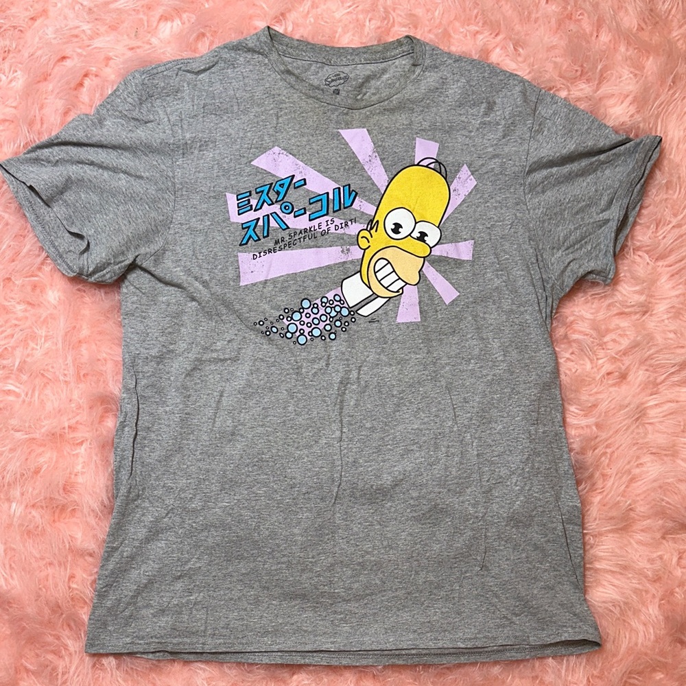 Gray Cartoon Graphic men or Kids T-Shirt